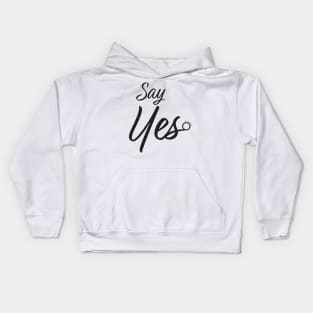 Say Yes Marriage Proposal Kids Hoodie